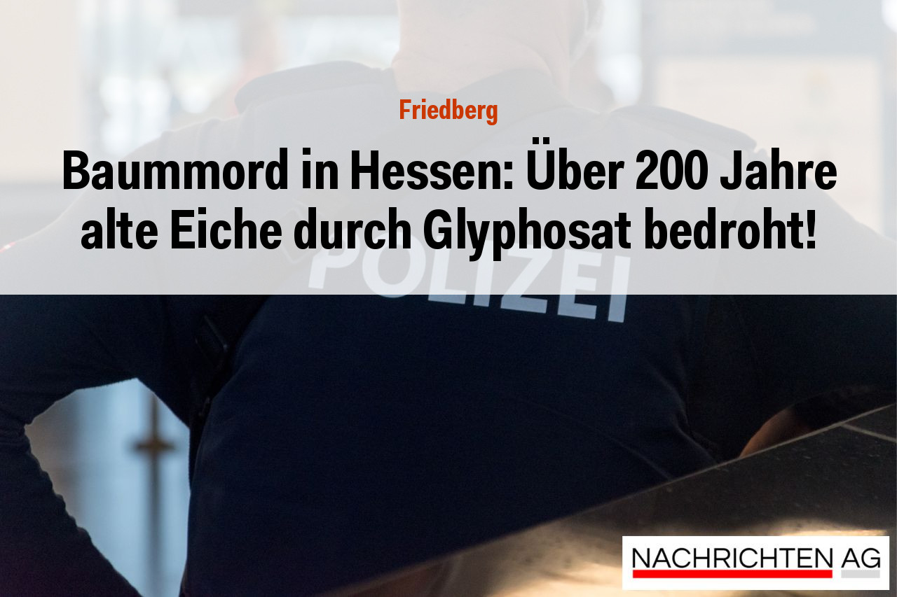 Baummord in Hessen: Über 200 Jahre alte Eiche durch Glyphosat bedroht!
